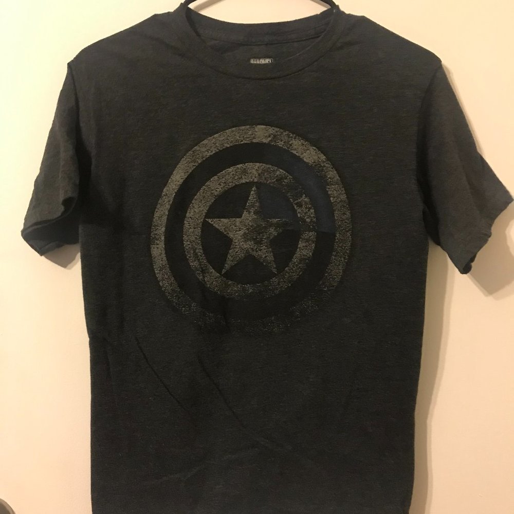 Grey Captain American Tee